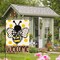 Summer Polka Dot Bee Welcome Garden Flag 12x18 Inch Double Sided Outside, Seasonal Holiday Burlap Yard Outdoor Decoration